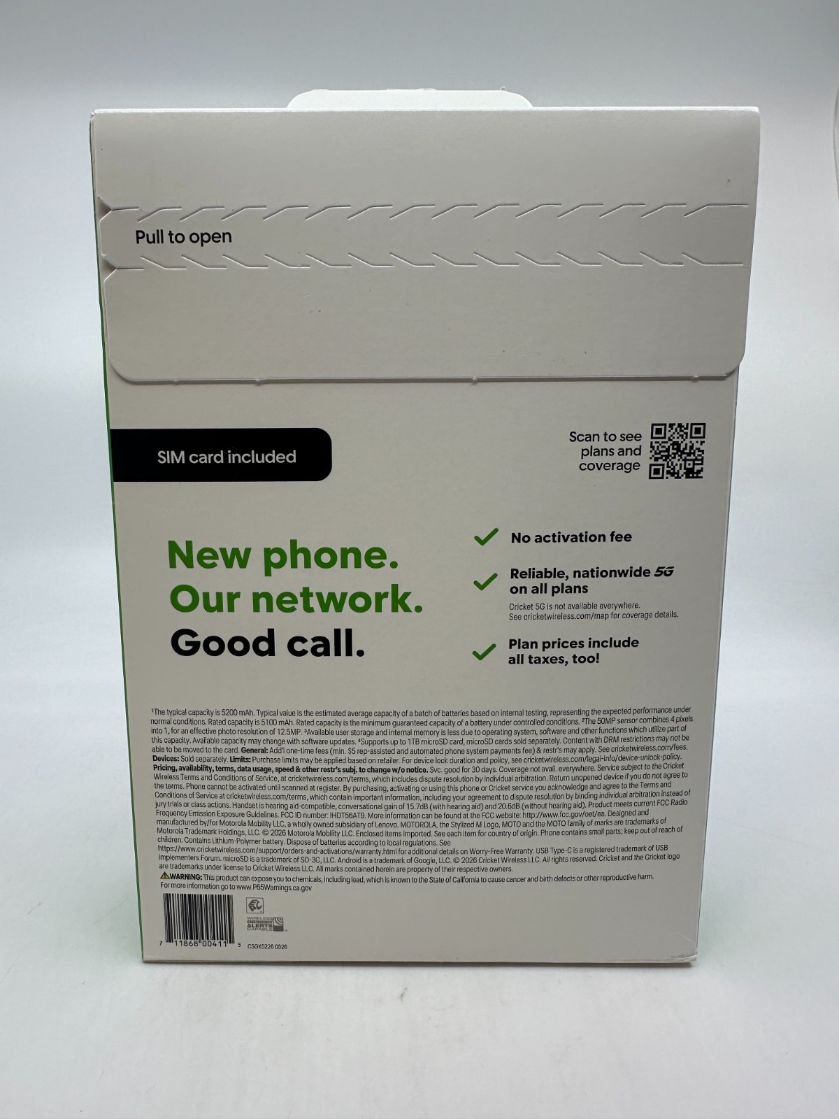Motorola Moto G 5G (2025) 128gb – 6.7″ HD+ 50MP (Cricket wireless)🔒 SEALED