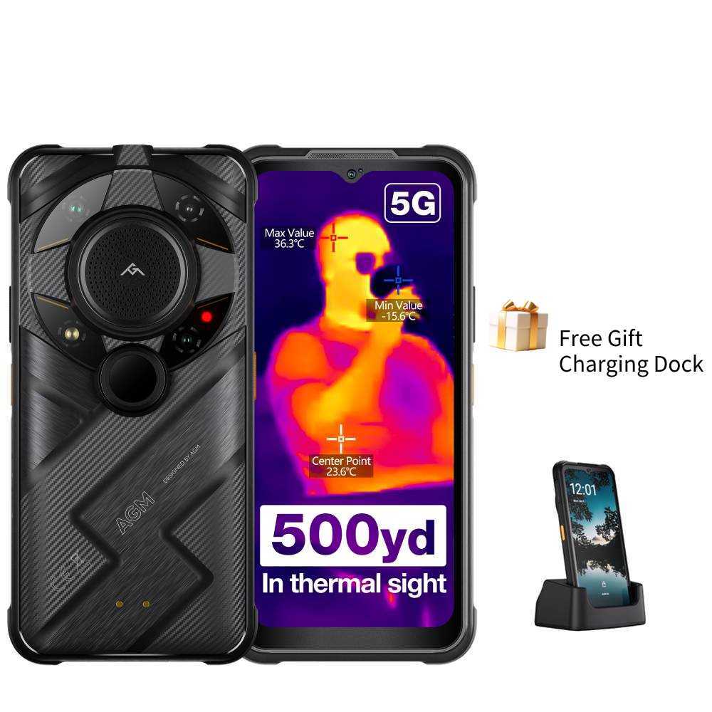 AGM G2 Guardian Unlocked Rugged Smartphone Autofocus 500m/yd Thermal Monocular