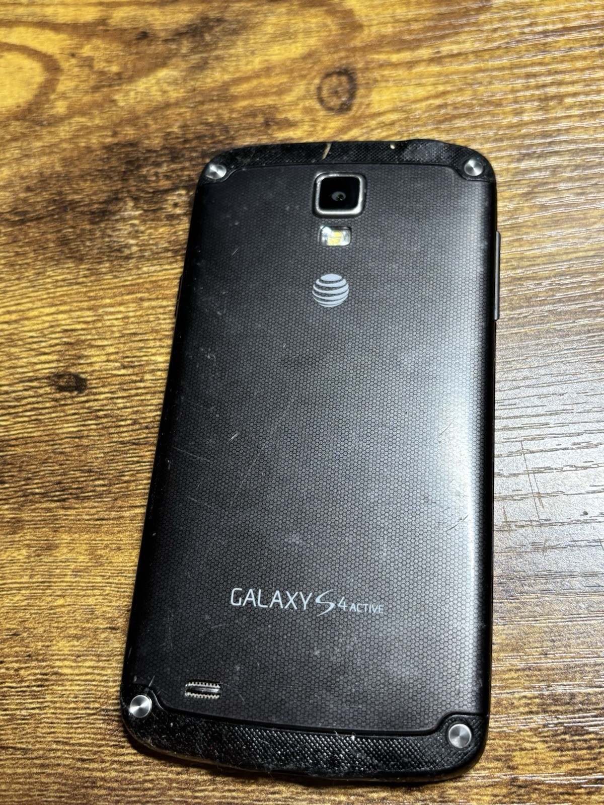 Samsung Galaxy S4 ACTIVE, Unlocked, Unknown GB Or Carrier. Sticky Rubber Parts