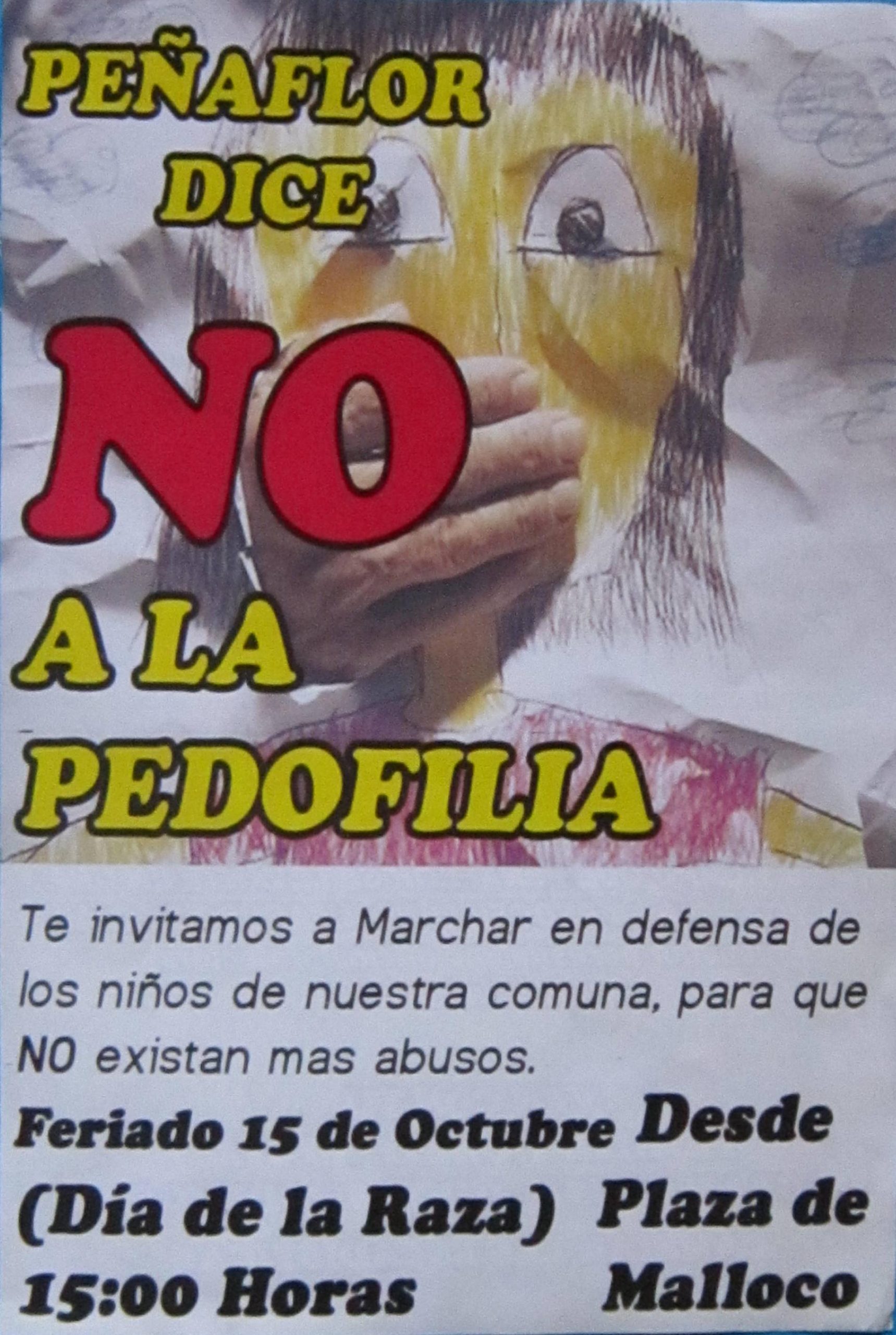 Peñaflor marcha este 15 de octubre contra la pedofilia
