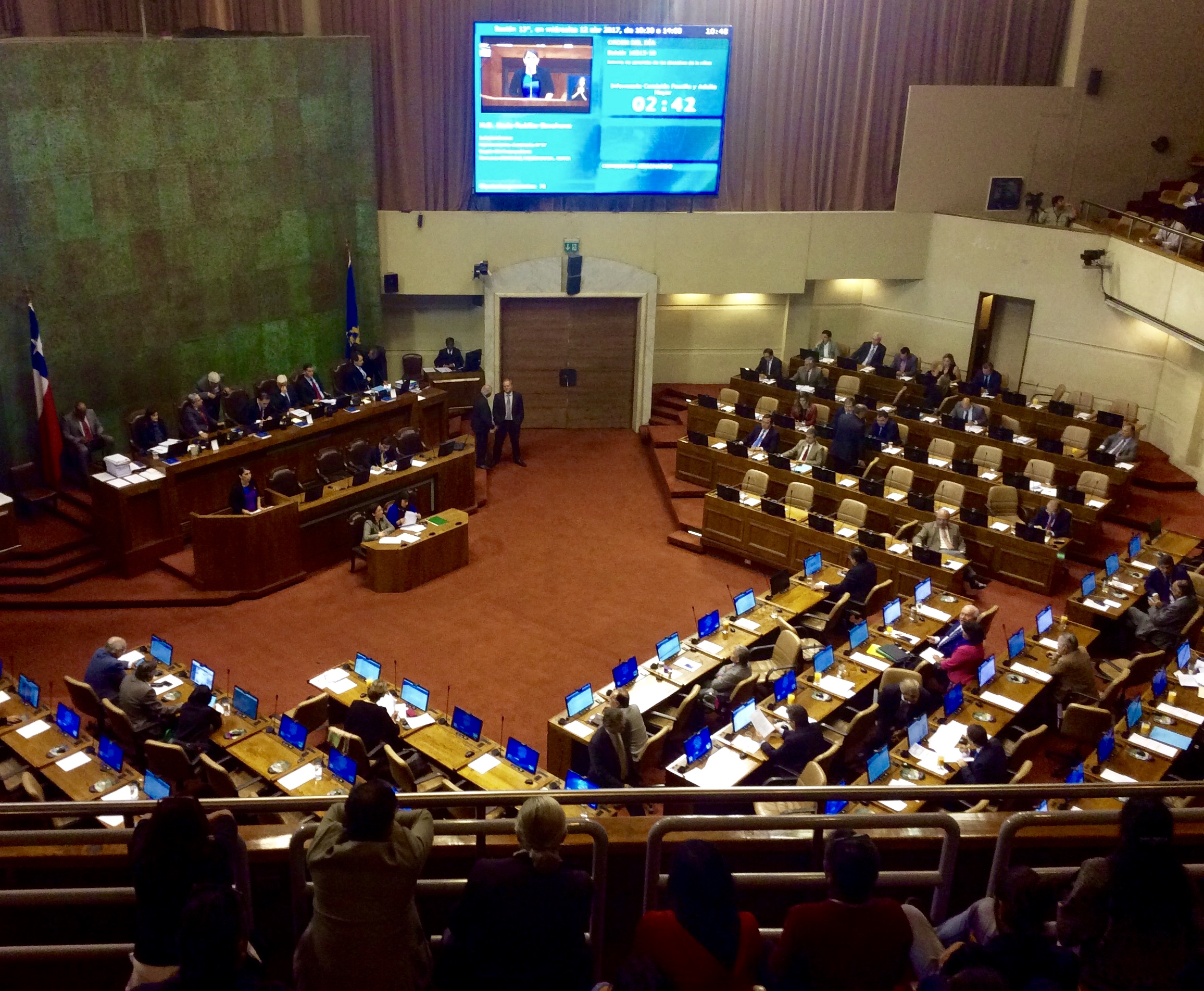 En el hemiciclo de la Cámara de Diputados se presentan indicaciones para la Ley de Garantía de Derechos de los Niños, Niñas y Adolescentes.