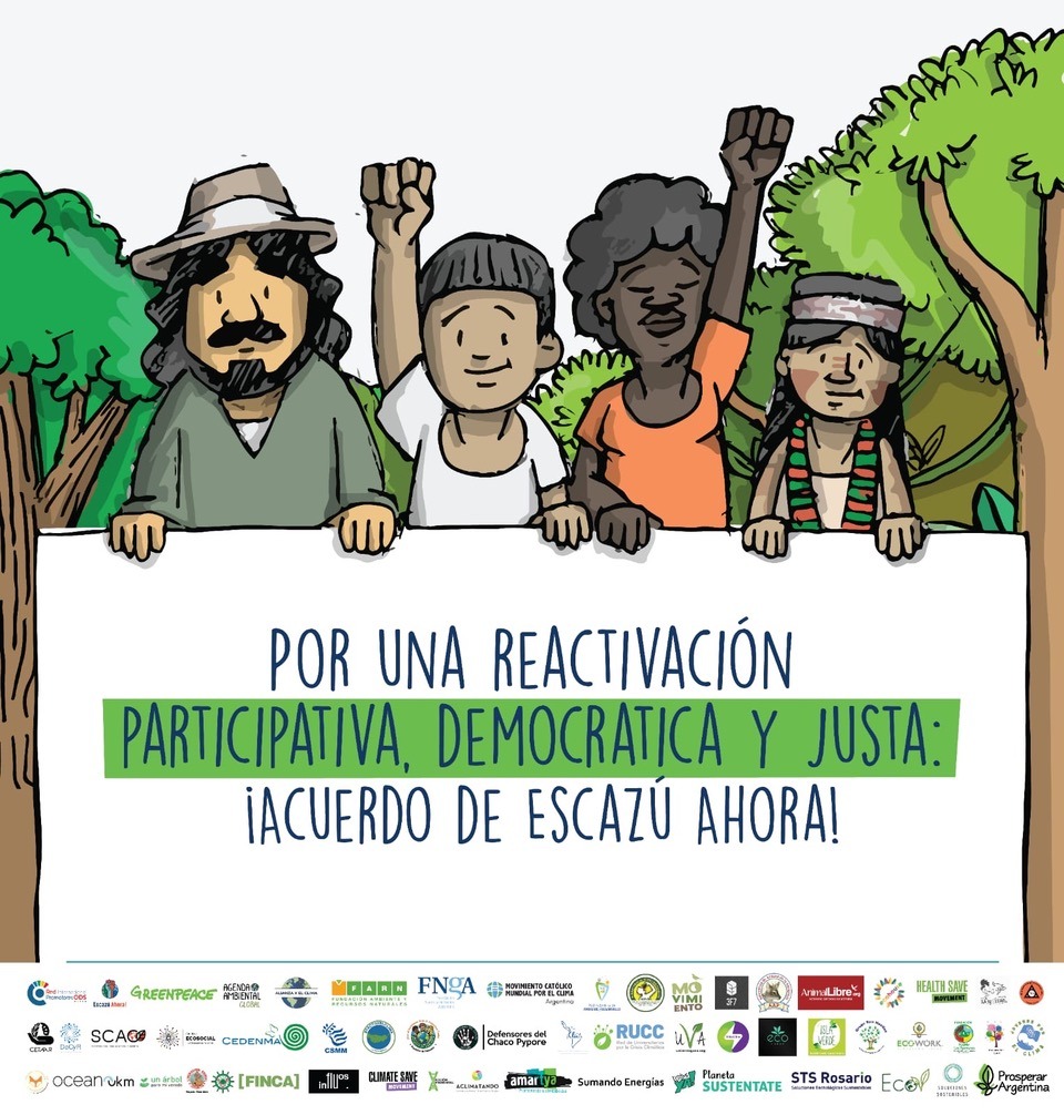 Por una reactivación participativa, democrática y justa: Acuerdo de Escazú Ahora!